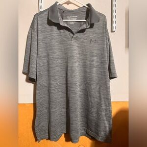 Men’s Gray Under Armor The Performance Polo size XXL